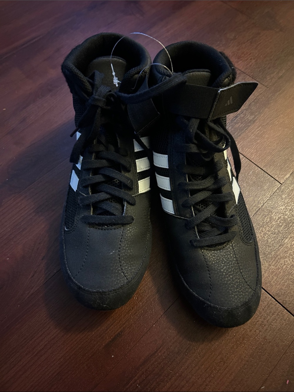🆕 Adidas Black High-Top 7.5Wrestling Shoes